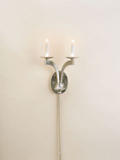 Venus 2 Light Wall Sconces in Contemporary Silver Leaf 5022