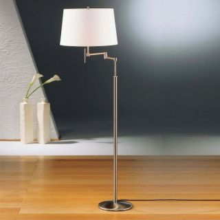 Fabric Shaded Swing Arm Floor Lamp No. 2541/2
