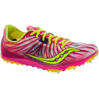 Saucony Carrera XC Spike Saucony Womens Running Shoes Pink/Citron