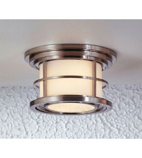 Lighthouse 2 Light Outdoor Ceiling Lights in Brushed Steel OL2213BS