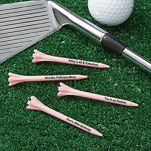 Personalized Golf Tees   Pink
