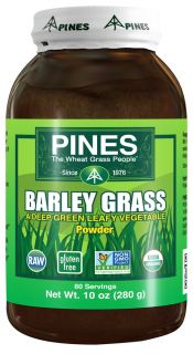 Pines   Barley Grass Powder 100% Pure   10 oz.