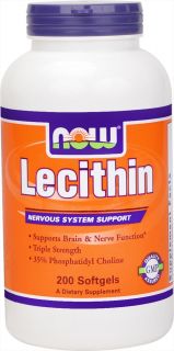 NOW Foods   Lecithin Triple Strength 1200 mg.   200 Softgels