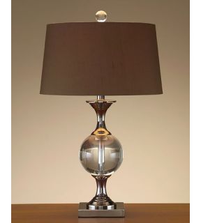 Crystal 1 Light Table Lamps in Sepia Brown JRL 7933