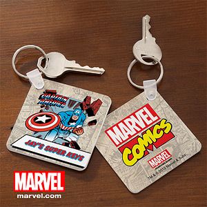 Personalized Marvel Comics Superhero Key Rings