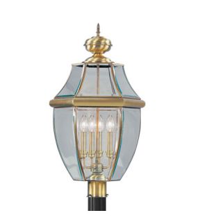 Monterey 4 Light Post Lights & Accessories in Antique Brass 2358 01