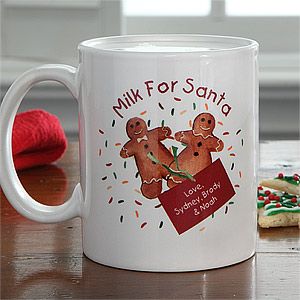 Personalized Cookies & Milk for Santa Mug