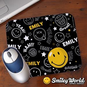 Personalized Smiley Face Mouse Pad