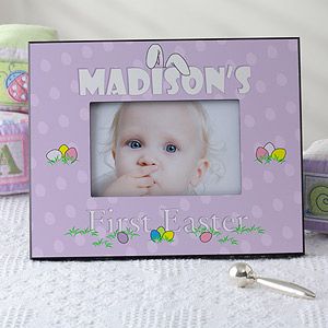 Babys First Easter Personalized Picture Frame