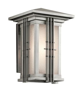 Portman Square 1 Light Outdoor Wall Lights in Stainless Steel 49159SS