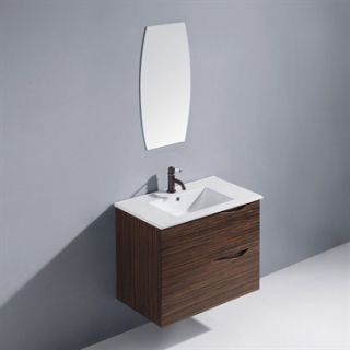 Vigo 32 inch Espresso Mayan Single Bathroom Vanity with Mirror   Ebony