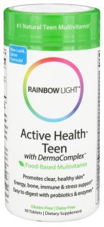 Rainbow Light   Active Health Teen Multivitamin   90 Tablets