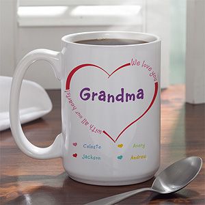 Personalized Large Coffee Mug for Her   All Our Hearts
