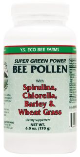 YS Organic Bee Farms   Super Green Power Bee Pollen   6 oz.