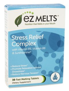 EZ Melts   Stress Relief Complex Berry Flavor   30 Tablets