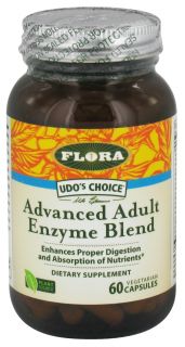 Flora   Udos Choice Advanced Adult Enzyme Blend   60 Vegetarian Capsules