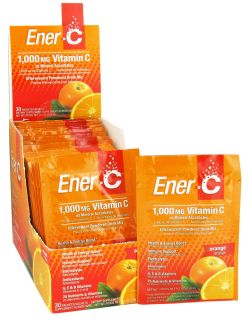 Ener C   Vitamin C Effervescent Powdered Drink Mix Orange 1000 mg.   30 Packet(s)