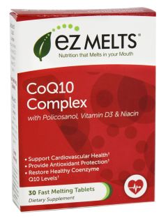 EZ Melts   CoQ10 Complex Orange Flavor   30 Tablets