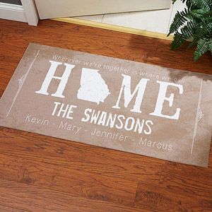 Personalized Large Doormats   State Of Love
