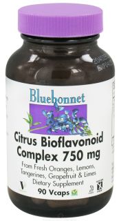 Bluebonnet Nutrition   Citrus Bioflavonoid Complex 750 mg.   90 Vegetarian Capsules