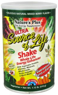 Natures Plus   Ultra Source of Life Shake Mixed Berry   1.12 lbs.