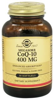 Solgar   Megasorb CoQ 10 400 mg.   30 Softgels