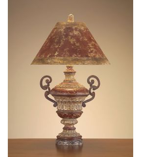 Portable 1 Light Table Lamps in Gold Leaf JRL 7997