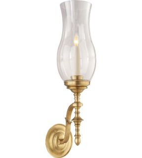 Thomas Obrien Chandler 1 Light Wall Sconces in Hand Rubbed Antique Brass TOB2117HAB