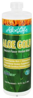 Aloe Life   Aloe Gold Natural Flavor Herbal Bitter   16 oz. (formerly Whole Leaf Aloe Vera Juice Concentrate)