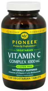 Pioneer   Vitamin C Complex Naturally Buffered 1000 mg.   120 Vegetarian Tablets