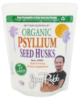 Jay Robb   Organic Psyllium Seed Husks Powder   12 oz.