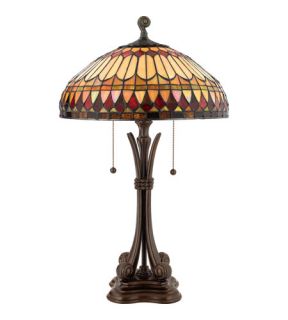 Tiffany 2 Light Table Lamps in Brushed Bullion TF6660BB