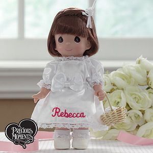 Personalized Flower Girl Doll by Precious Moments   Brunette
