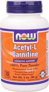 NOW Foods   Acetyl L Carnitine Pure Powder   3 oz.