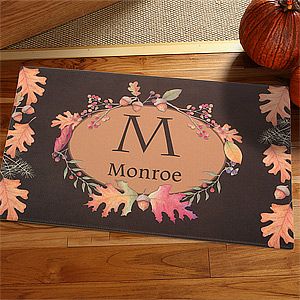 Personalized Doormats   Autumn Leaves