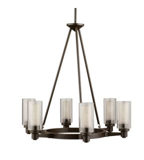 Circolo 6 Light Chandeliers in Olde Bronze 2344OZ