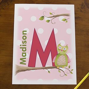 Personalized Kids Folders for Girls   Owl About You