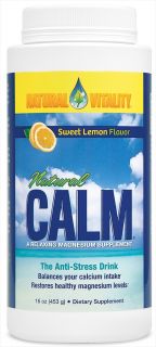 Natural Vitality   Natural Calm Anti Stress Drink Sweet Lemon Flavor   16 oz.