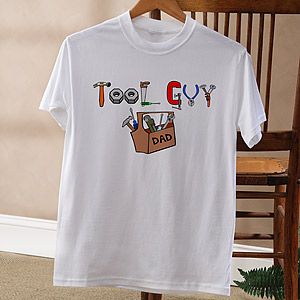 Dads Personalized Tool Guy Handyman T Shirt