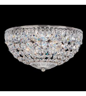 Petit Crystal 4 Light Flush Mounts in Silver 1560 40A
