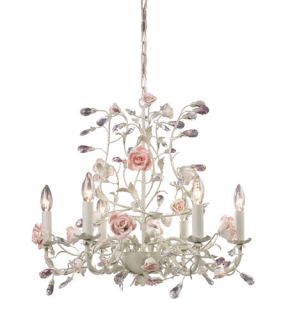 Heritage 6 Light Chandeliers in Cream 8092/6