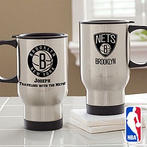 Personalized NBA Basketball Travel Mugs