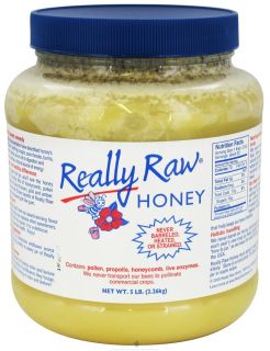 Really Raw Honey   Really Raw Honey Unprocessed Pesticide Free Honey   5 lbs. (2.26kg)