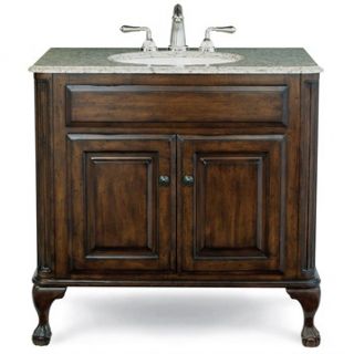 Cole & Co. Custom Collection 37 Estate Vanity   Large in Antique Brown
