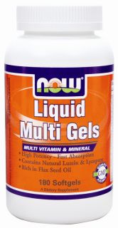 NOW Foods   Liquid Multi Gels Multivitamin & Mineral   180 Softgels