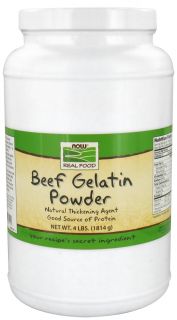 NOW Foods   Beef Gelatin Powder   4 lbs.