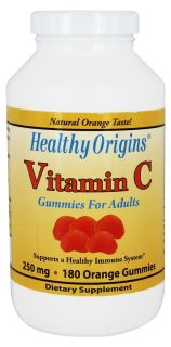 Healthy Origins   Vitamin C Gummies For Adults Orange 250 mg.   180 Gummies