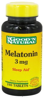 Good N Natural   Melatonin 3 mg.   240 Tablets