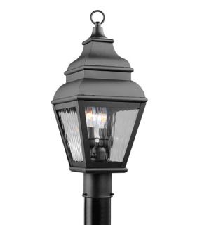 Exeter 2 Light Post Lights & Accessories in Black 2603 04