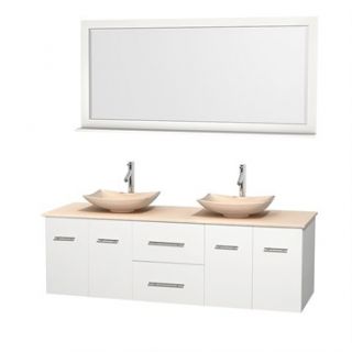 Centra 72 Double Bathroom Vanity Set for Vessel Sinks by Wyndham Collection   W